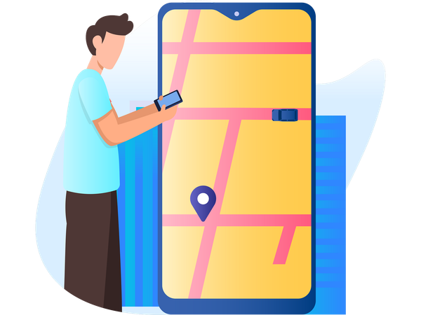 Seguimiento gps  Ilustración