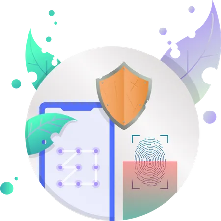 Seguridad biometrica  Illustration