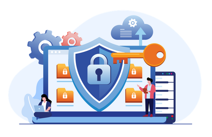 Seguridad de la base de datos  Ilustración