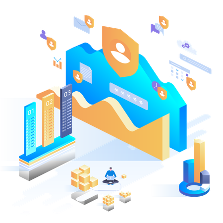 Seguridad de datos  Ilustración