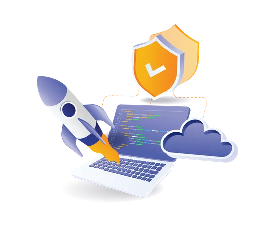 Seguridad de datos lingüísticos  Illustration