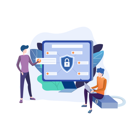 Seguridad de datos  Ilustración