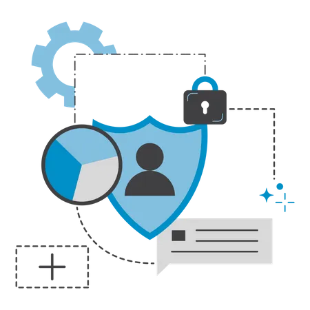 Seguridad de datos personales  Ilustración