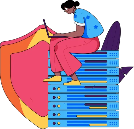 Seguridad de la base de datos  Ilustración