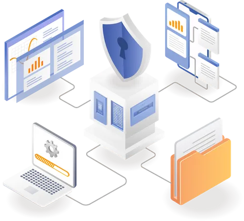 Seguridad del servidor de datos  Ilustración