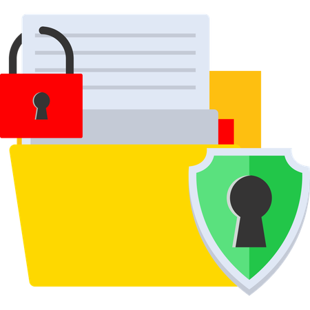 Seguridad y privacidad de los datos  Ilustración
