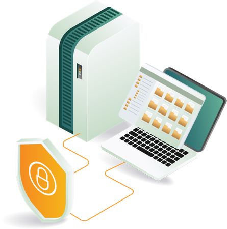 Seguridad y protección de datos para la información digital  Ilustración