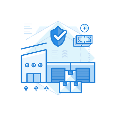 Seguro de almacenamiento  Ilustración