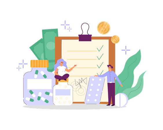 Seguro médico para empleados  Ilustración