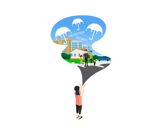 Seguro Familiar  Ilustración