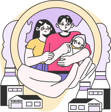 Seguro Familiar  Ilustración