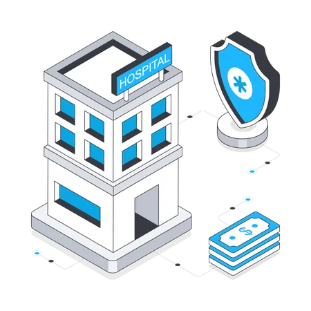 Seguro hospitalario  Illustration