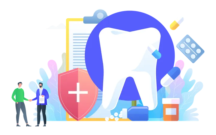 Seguro dental  Ilustração