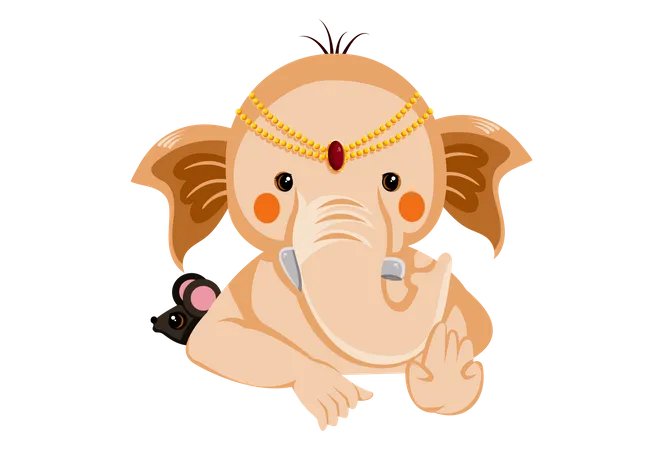 Seigneur Ganesha donnant des bénédictions  Illustration