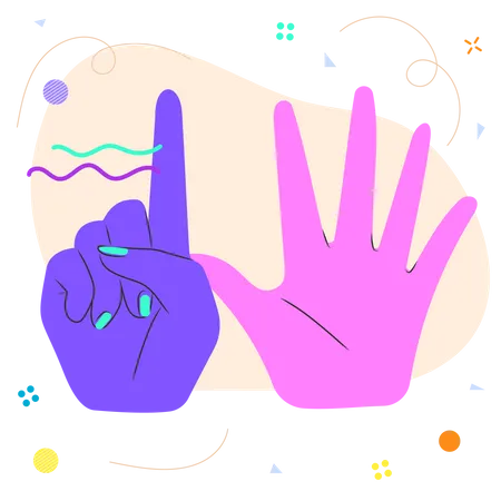 Seis dedos  Ilustração