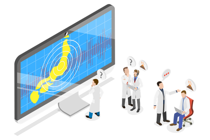 Seismology Research Data  Illustration