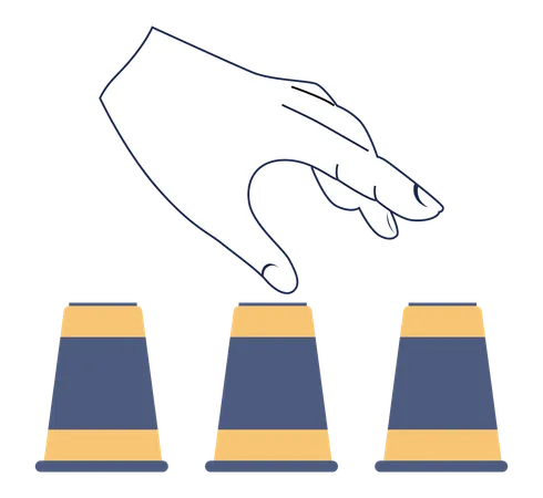 Select cup for success  Illustration