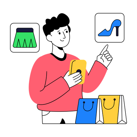 Select Product  Illustration