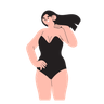 lingerie model illustration free download