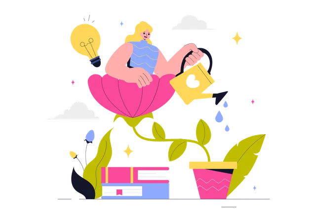 Self Development  Illustration