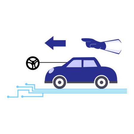 Self driving car Illustration