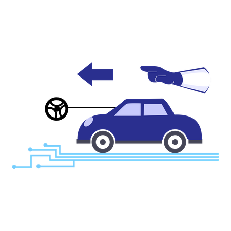 Self driving car  Illustration