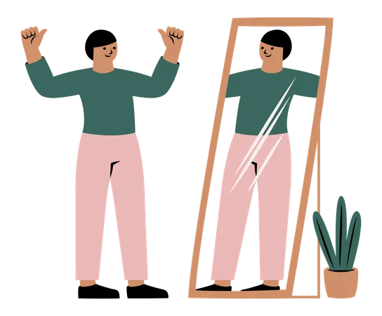 Self Love Concept  Illustration