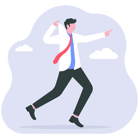 Self motivation to inspire yourself to succeed in work  Illustration