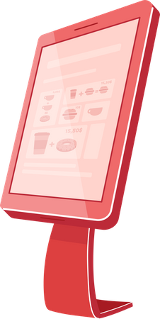 Self service kiosk  Illustration