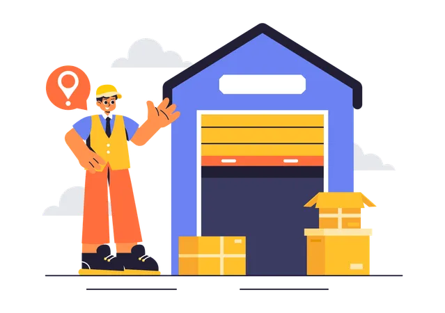 Self Storage Facility  Illustration