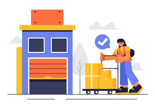 Self Storage Facility  Illustration