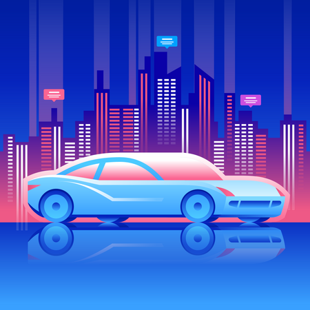 Selfdriven Car  Illustration