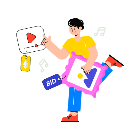 Sell Anything Digital Nft  일러스트레이션