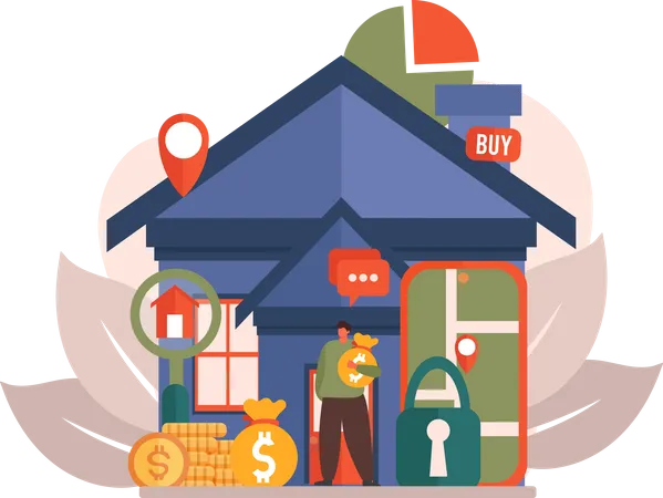 Sell House  Illustration