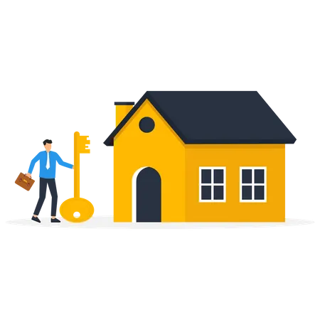 Sell Old House  Illustration