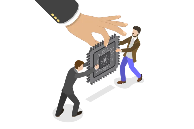 Semiconductor Chip Shortage  Illustration