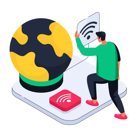 Señal wifi  Ilustración