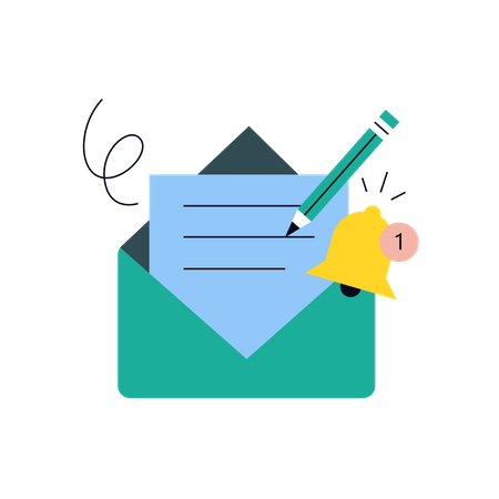 Send email  Illustration