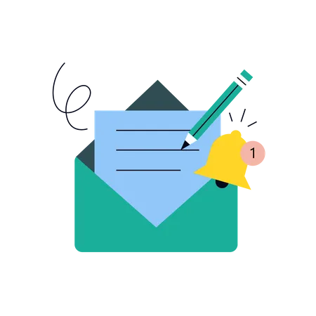 Send email  Illustration