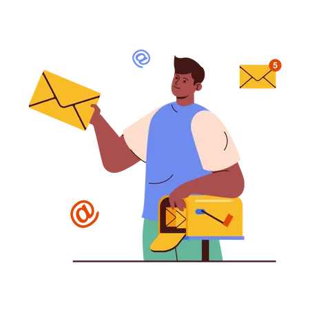 Send Email  Illustration