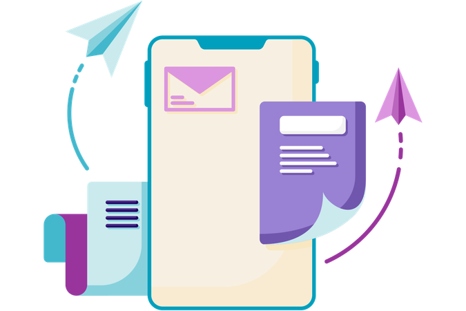 Send message  Illustration