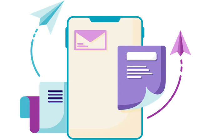 Send message  Illustration