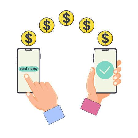 Send money  Illustration