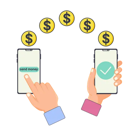 Send money  Illustration