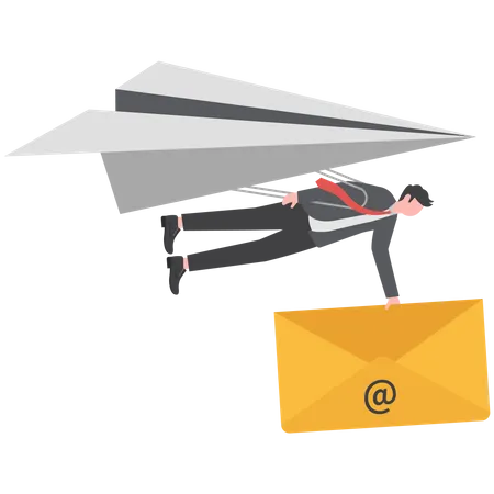 Sending Email To Communicate With Client Or Customer Subscription Newsletter Automation Online Advertising Or Mailing List Service Concept 일러스트레이션