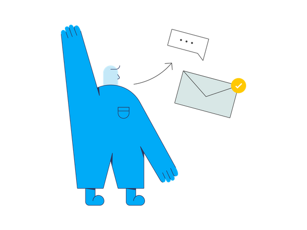 Sending mail Illustration