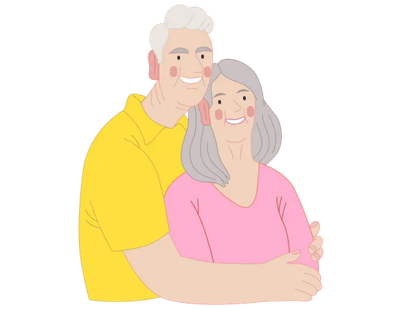 Senior Citizen  Illustration