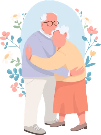 Senior couple Illustration