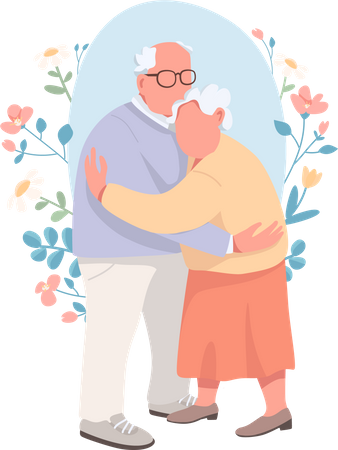 Senior couple  Illustration