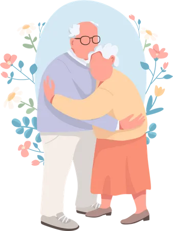 Senior couple  Illustration